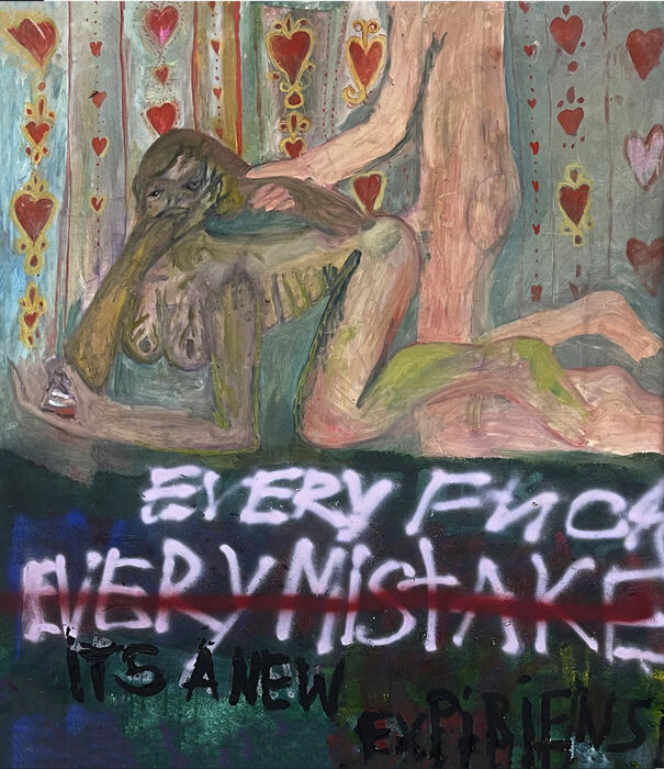 Every fuck is a new experience — 100×120 cm, 2023, oil on canvas