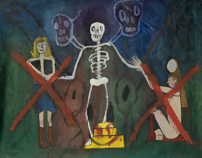Untitled — 170×80 cm, 2023, acrylic on canvas